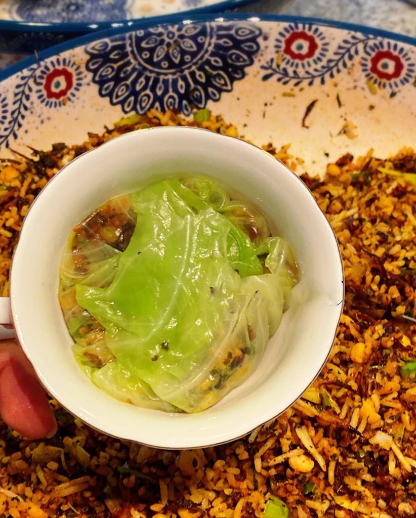 دلمه کلم برگ سفید