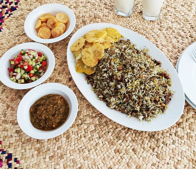 طرز تهیه و دستور پخت پلو لوبیا چشم بلبلی و گوشت