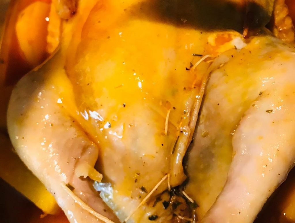 طرز تهیه مرغ شکم پر