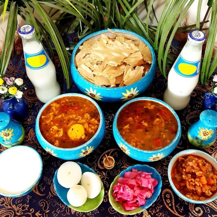 طرز تهیه اشکنه کشک محلی