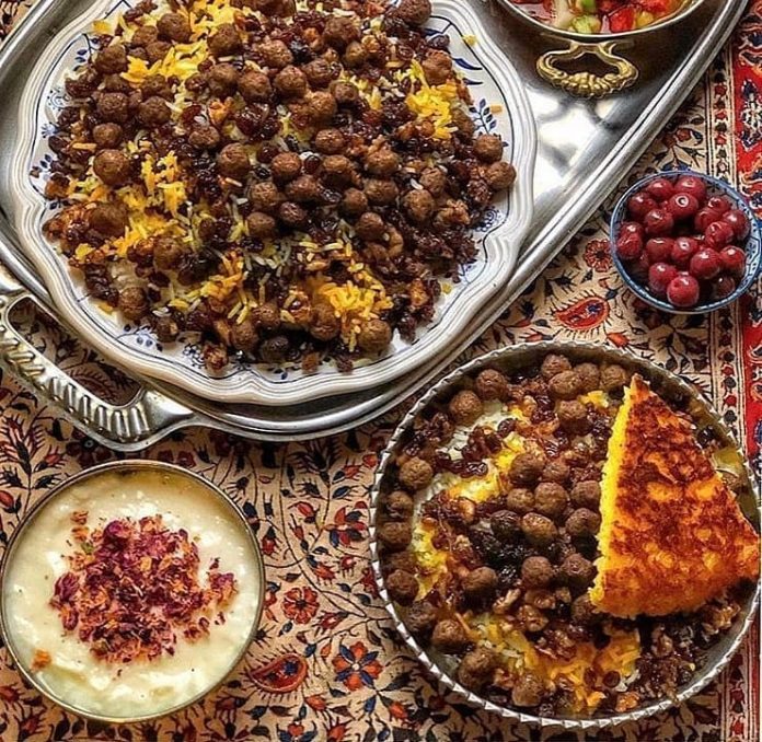 طرز تهیه و دستور پخت قنبرپلو شیرازی