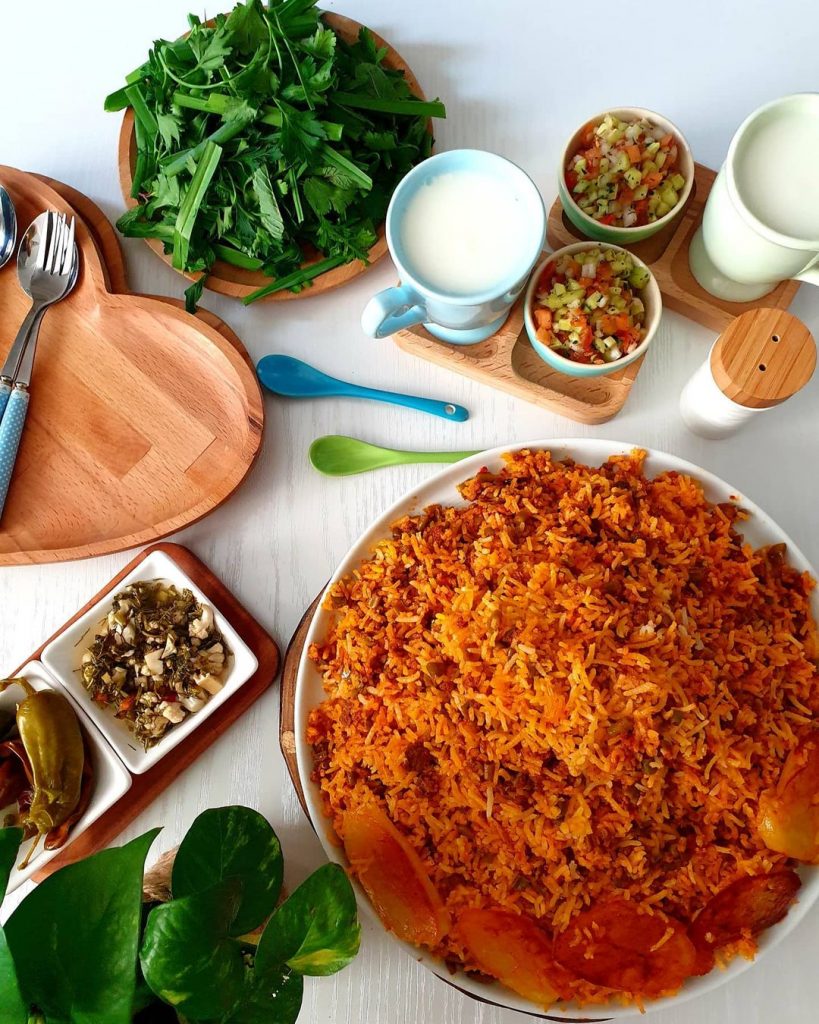 طرز تهیه لوبیا پلو با گوشت چرخ کرده