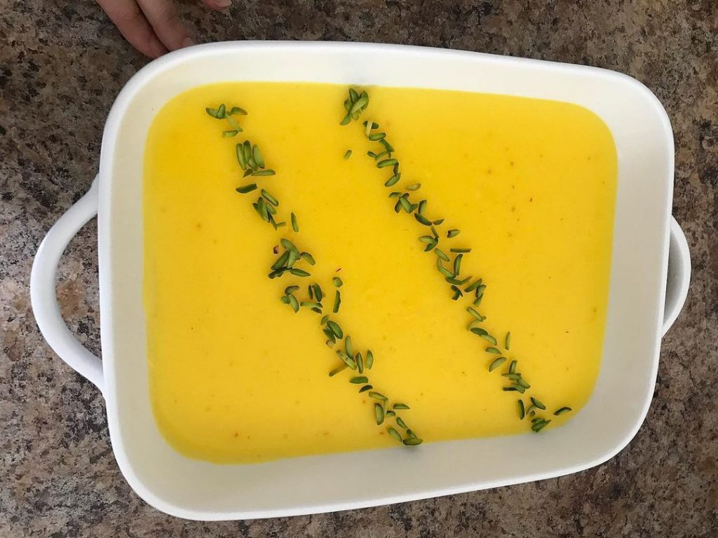 طرز تهیه مسقطی زعفرانی