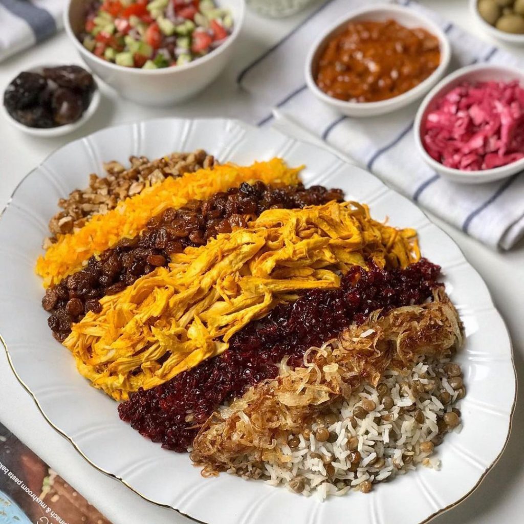 طرز تهیه عدس پلو با مرغ