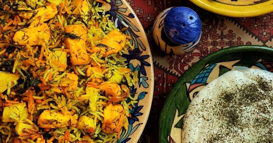 طرز تهیه پلو سیب