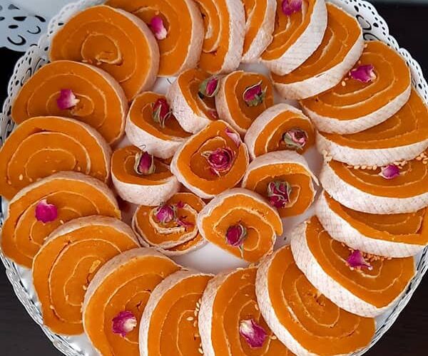 طرز تهیه حلوا رولی