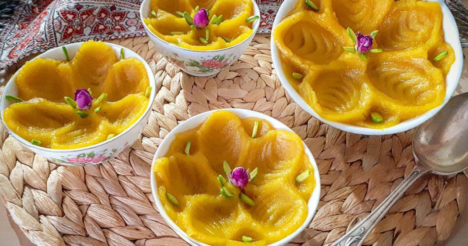 طرز تهیه حلوا کاسه شیرازی با تخم مرغ، دستور ساده و خوشمزه