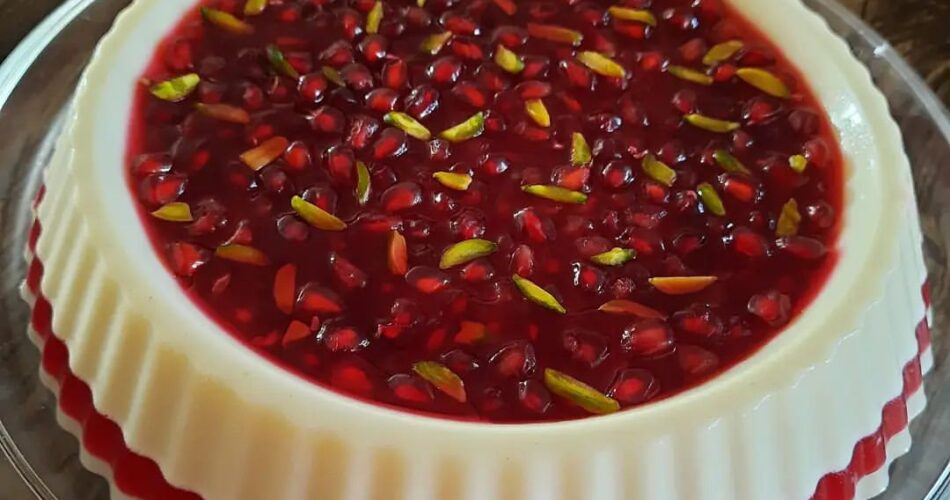 طرز تهیه پاناکوتا انار